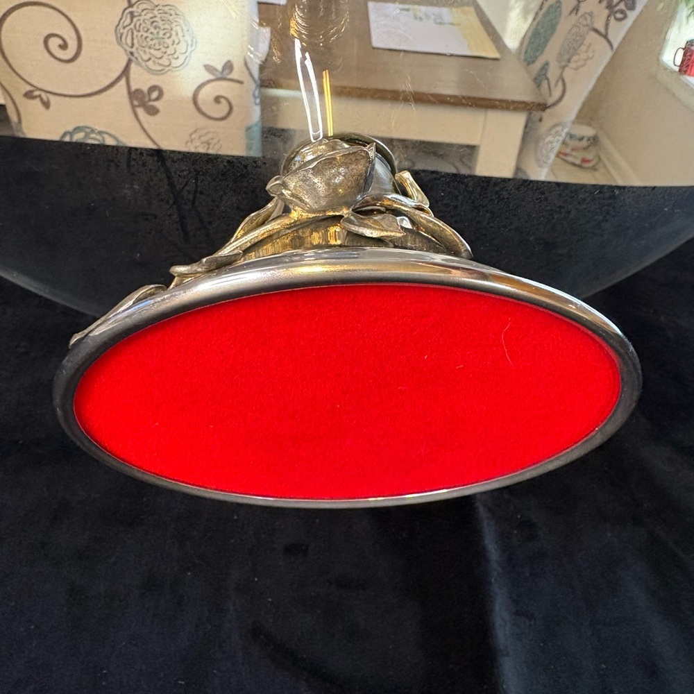🔥🔥🔥Vintage Oneida 24K Gold Electroplate Crystal Cake Plater - Picture 4 of 8